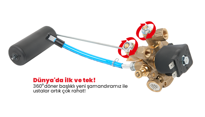 LPG tank şamdıra, universal - Gasomega